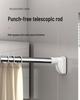 No-Drill Telescopic Clothes Drying & Hanging Rod - Anti-Slip Shower, Curtain & Wardrobe Solution