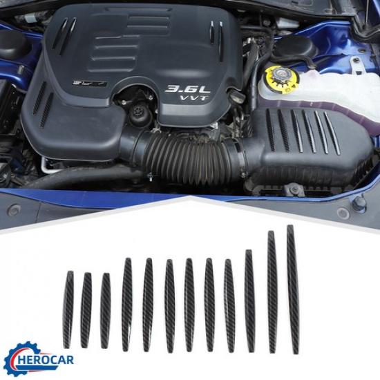 Engine Hood Cover Decorative Strips Cover Trim For Dodge Challenger & Charger