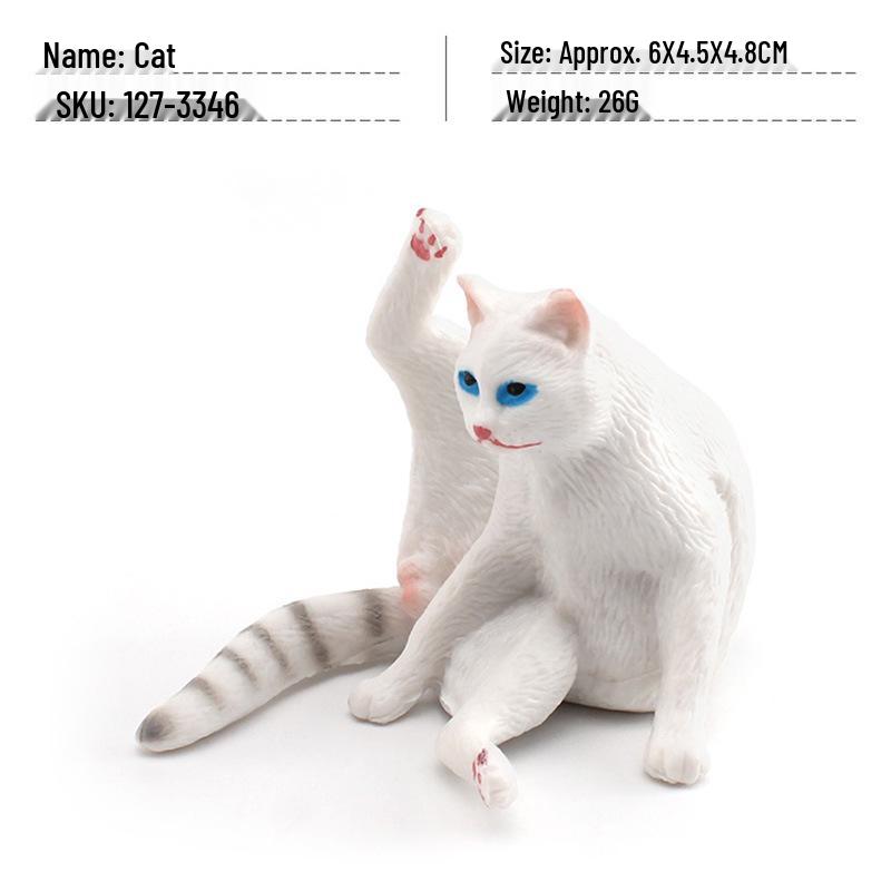 Cross-Border Mini Pet Cat Simulation Model: Orange, Fat, British Shorthair, Farm Cats Decoration Ornament