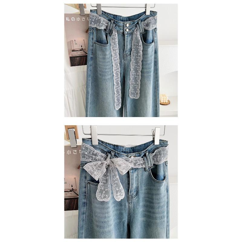 Multifunctional Long Lace Scarf Versatile Belt Ribbon Hair Band For Women