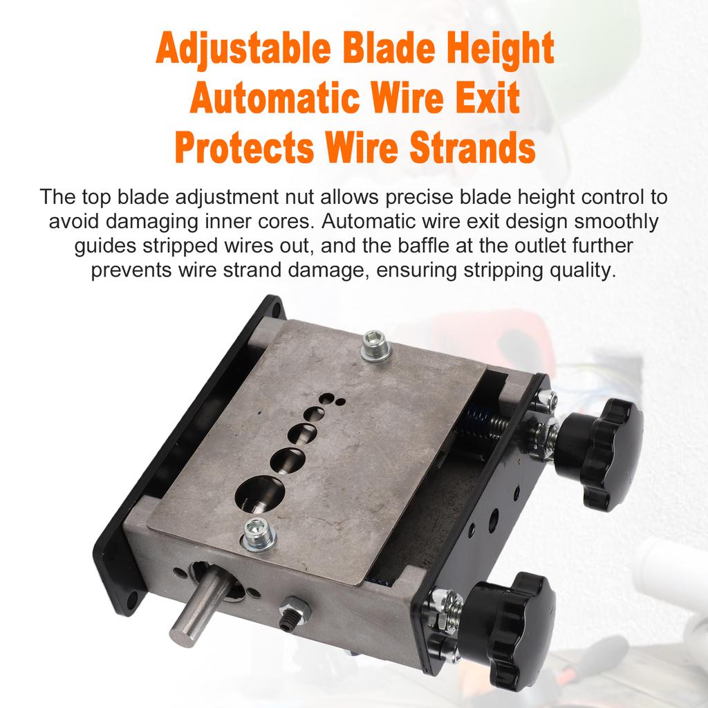 Manual Wire Stripper, Wire Stripping Machine, Wire Stripping Tool for 1 17mm Scrap Wire, Drill Powered Cable Stripper