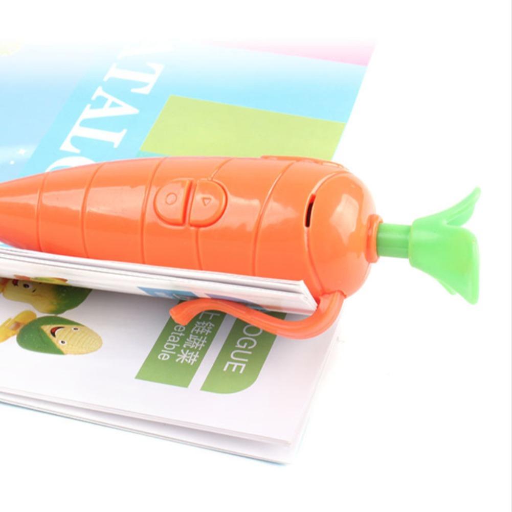 New Carrot Voice Recorder Electronic Sound Toy Can Write Graffiti Ballpoint Pen Novelty Voice Recorder Pen Gift Hot