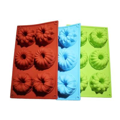 Fluted Tube Cake Pan Fancy Donuts Silicone Mold For Baking Donas Cupcake Soap Making Tool Mols  Silicona Kitchen Accessory
