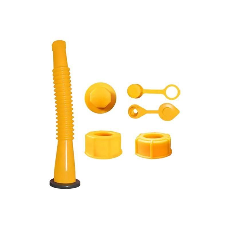 Flexible Fuel Can Spout Kit Rust Resistant Leak Proof Pour Nozzle for Car Motorcycle Marine Boat Refueling