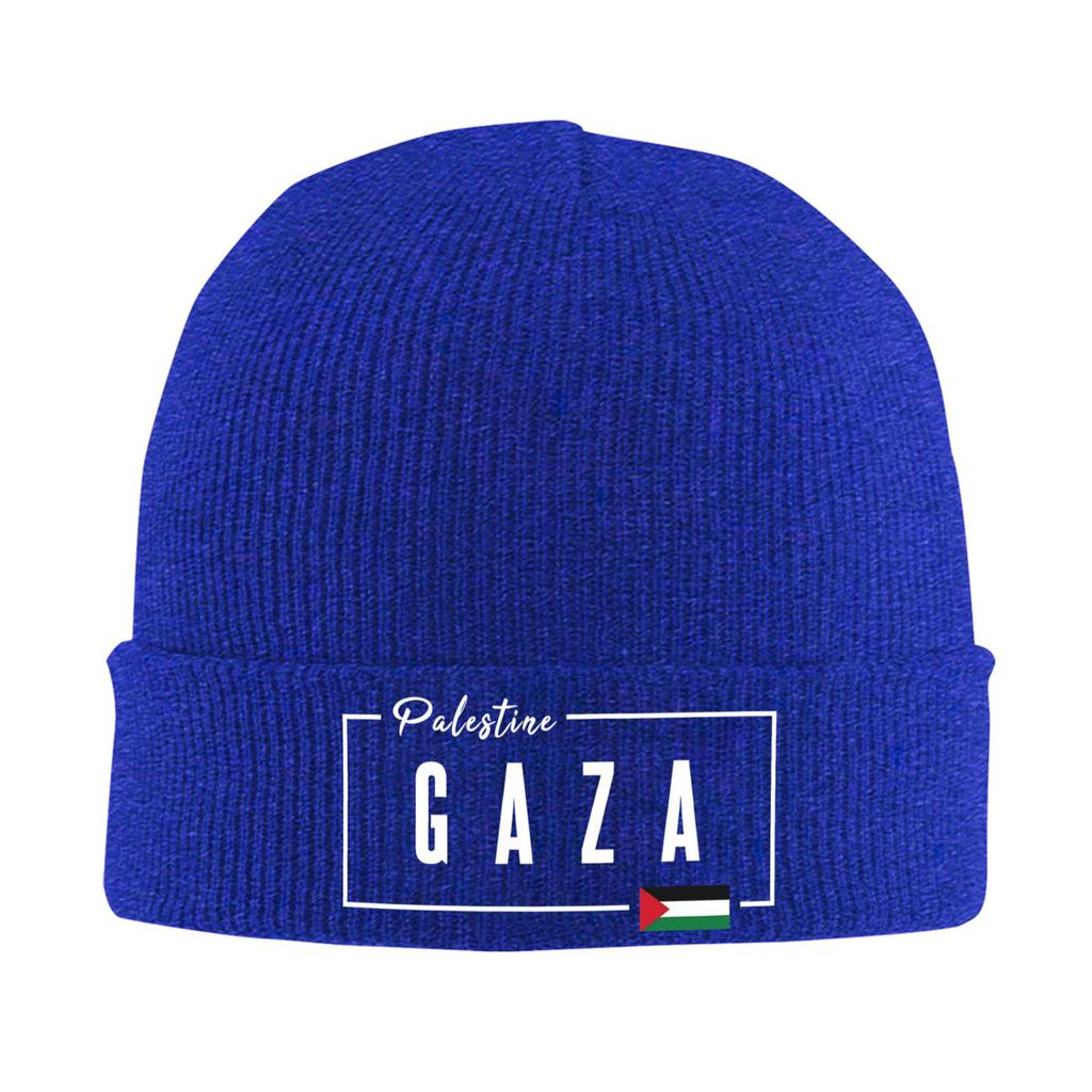 Gaza Palestine Flag Beanie Hats Bonnet Hats Men Women Cool Gym Knitted Hat Spring Graphic Warm Soft Caps