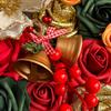Christmas Artificial Flower Gift Box Realistic Fake Rose Flower Red