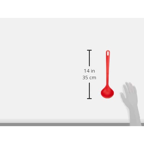 Ballarini Rosso Soup Ladle, Silicone, Heat-Resistant, Dishwasher-Safe [Official Japanese Product] 28000-001