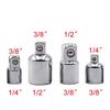 4pcs 1/4 3/8 1/2 Steel Air Impact Adapter Converter Socket Set Reducer Drive These Adapters Are Small In Size And Easy To Store
