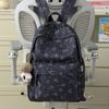 Schoolbag New Japanese Star Printed Backpack Female Student School Bag Lightweight Large Capacity Cute Plush Bear Backpack