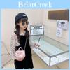 Fashionable Mini Children's Handbag Chic Pearl Tote Bag For Stylish Princesses With Floral Design Ideal For Daily Use