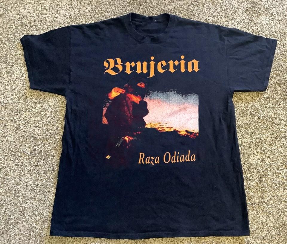 2000s Brujeria Band Raza Odiada Short Sleeve Black All Size Shirt AM40 Unisex T-Shirt S