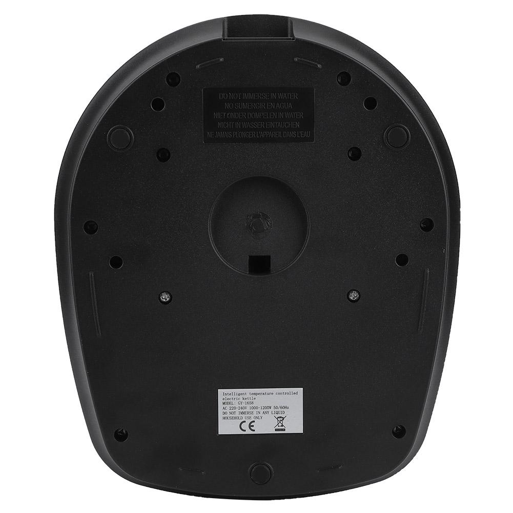 1200 W elektrischer Schwanenhals-Teekessel, Kaffeekanne, heißes Wasser, schnelles Kochen, Edelstahl