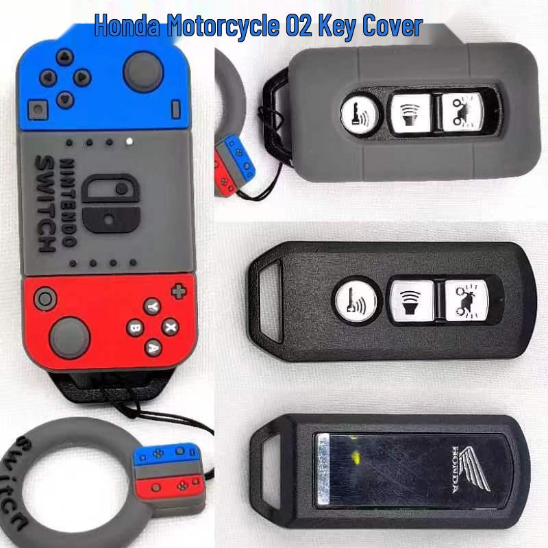 Cat Paw Cartoon Key Cover for Yamaha & Honda Motorcycles