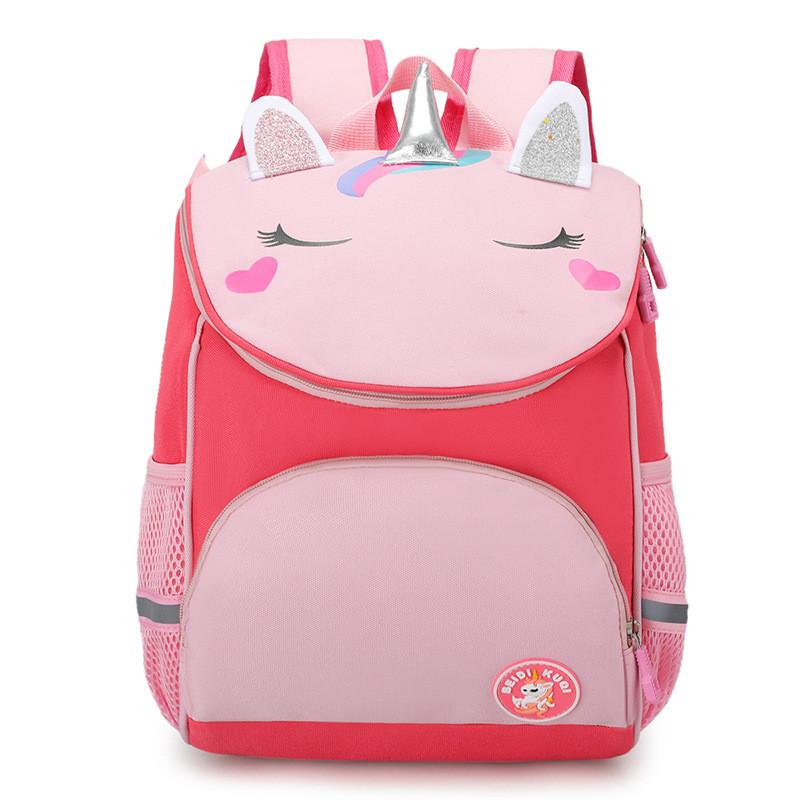 Kids Cartoon Dinosaur Backpack With Breathable Nylon For School And Travel