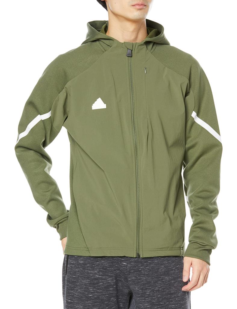 Adidas Design 4 Gameday Premium Track Olive Strata Size S Men's Full-Zip Top, (IC8041), (ECT53)
