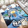 Custom Name Personalized Manchester City FC Print Carpet, Versatile Home Decor Rug, for Playroom, Apartment, Balcony, Entryway, Hallway Gift