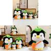 Cute Leaf Penguin Plush Toy With Pp Cotton Filling For Kids Bedtime Comfort And Gift