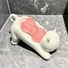 Cartoon Cat Soap Holder Cartoon Cat Design Soap Holder with Drainage Function for Bathroom Organization Multifunctional Toilet
