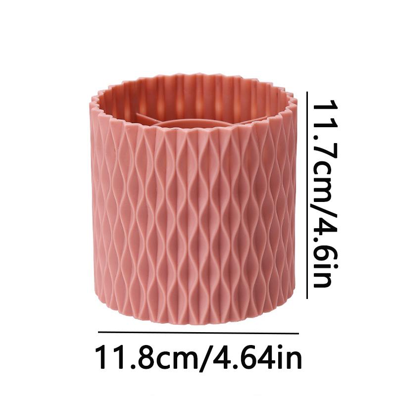 Household 360° RotatingMakeup Brushes Holder Eyebrow Pencil Eye Shadow Brush Storage Box Suitable For Dressing Table