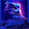 Fluorescent Tapestries With Majestic Bird Designs Uv Reaction Tapestry Background Decoration  Bedroom Party Decoration