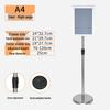 Stainless Steel A4 Standing Display Sign