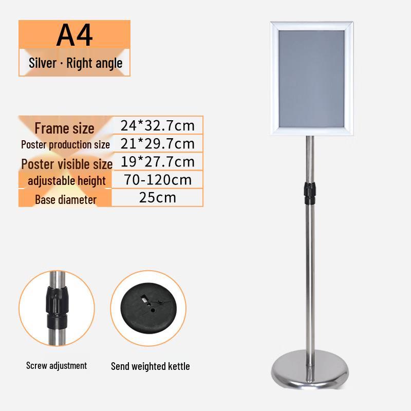 Stainless Steel A4 Standing Display Sign