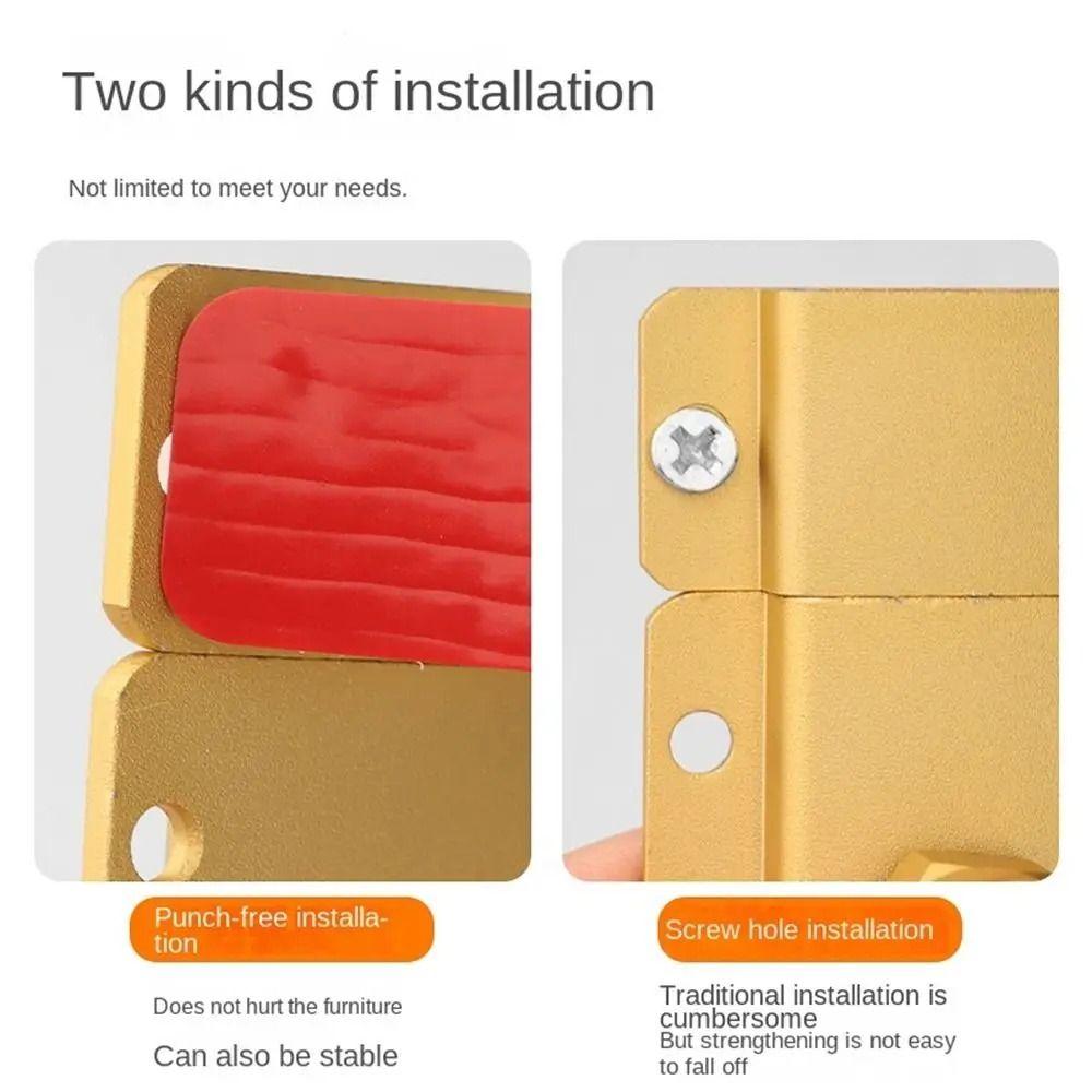 Versatile Use Door Lock Anti-theft Door Lock Buckle Creative Security Bolt Lock  Hardware