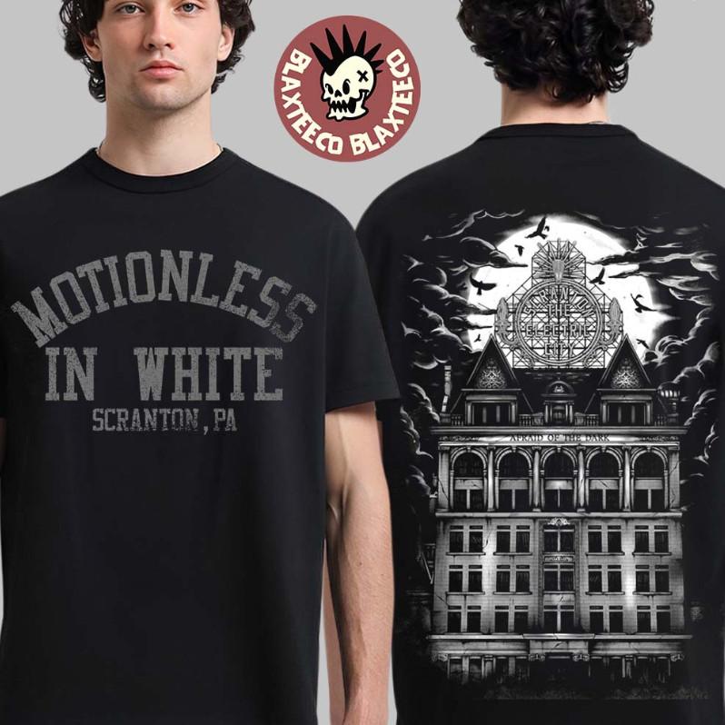 Motionless In White Decade Album Merch Afraid Of The Dark Poster T-Shirt L