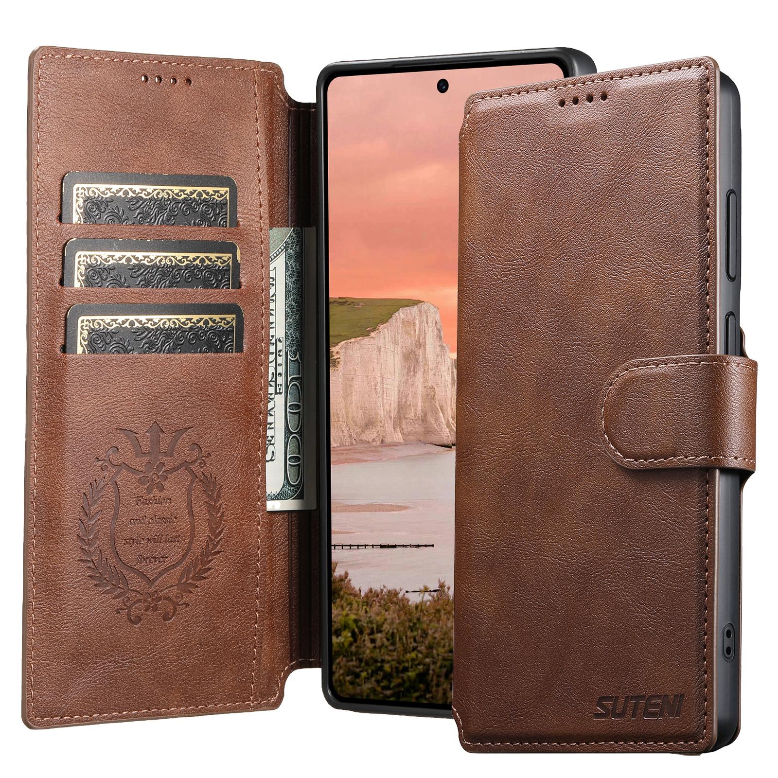 Business Retro 2-in-1 Detachable Magnetic Leather