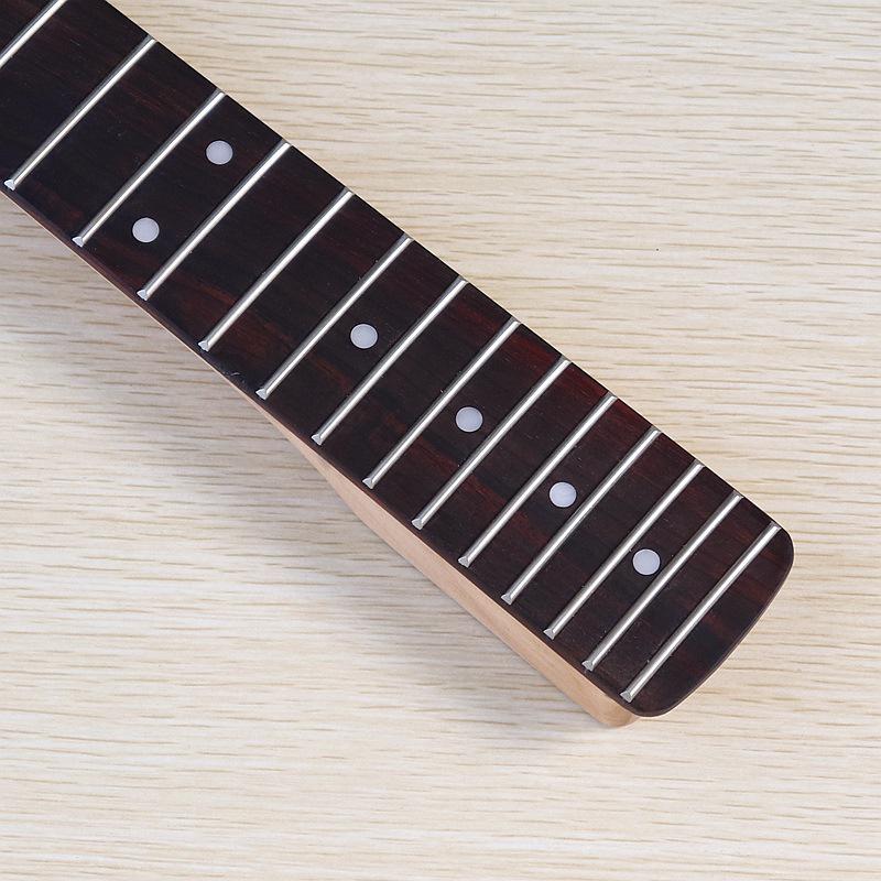 Linkshändiger ST E-Gitarrenhals mit Palisandergriffbrett, 22 Bünden, Ahorn Mattlackiert - DIY-Zubehör