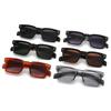  Fashion Square Rivets Gradient Gray Sunglasses Men Shades Vintage Trending Women Sun Glasses UV400