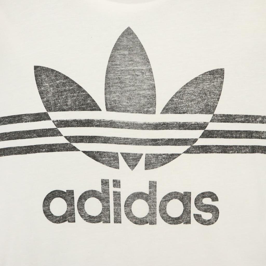 Adidas Originals Trefoil Logo Short Sleeve T-shirt L White Women Used
