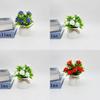 Foam Rose Artificial Potted Plant With Butterfly Accent For Indoor Decoration And Photography Use