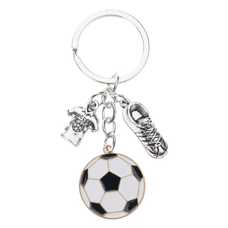 Pack of 10 Football Theme Pendant Keychains Featuring Soccer Cleats and Cloth Designs for Sports Enthusiasts and Daily Use