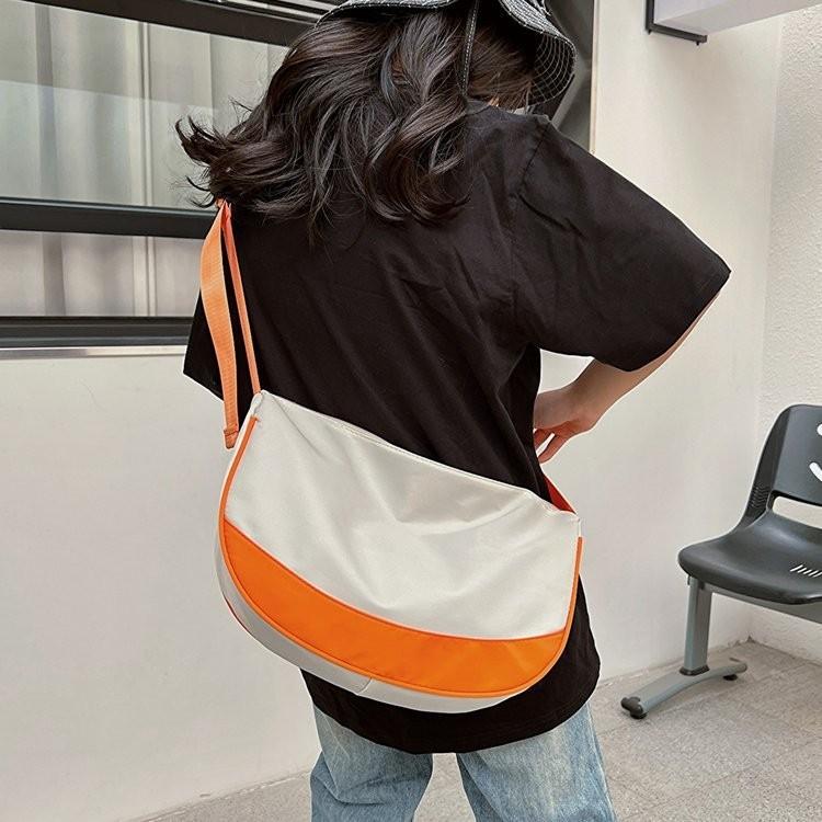 

Стильная холщовая сумка-тоут большой вместимости для женщин, модная сумка через плечо оранжевый