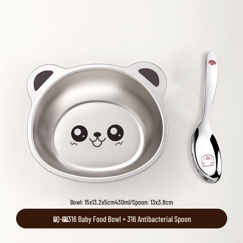 ZISIZ 316 Stainless Steel Baby Feeding Set