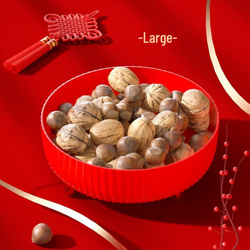 Rotating Kitchen Storage Tray for Snacks, Fruit, and Seasoning Bottles