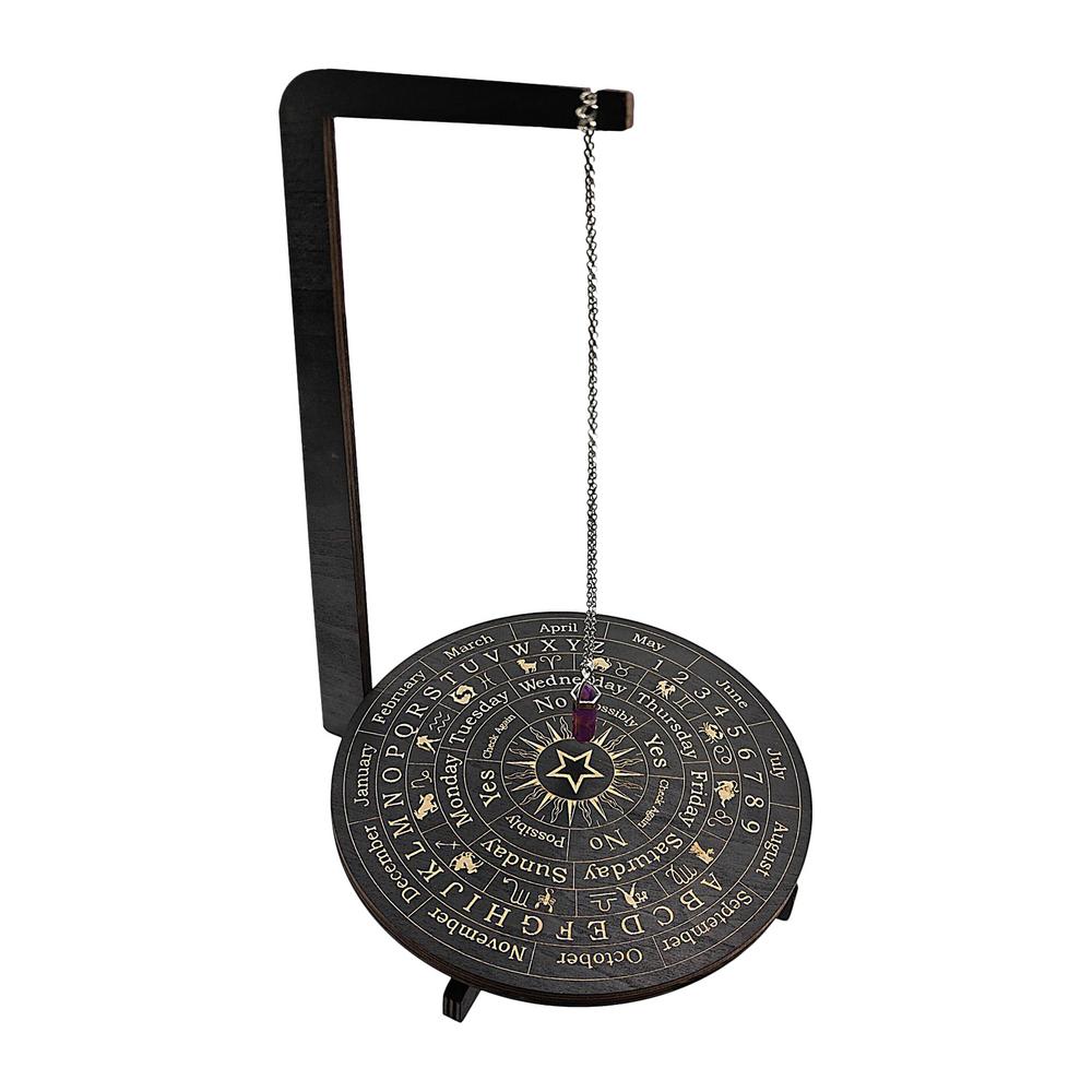 Wooden Pendulum Display Rack Witch Wooden Jewelry Decorative Display Stand Exquisite Design Pendulum Holder Stand For Living