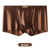 Men's Summer Satin 10A Anti-bacterial Ice Silk Breathable Flat Angle Underwear