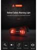 Rechargeable Waterproof LED Helmet Light for Motorcycling and Cycling - Night Strobe Taillight