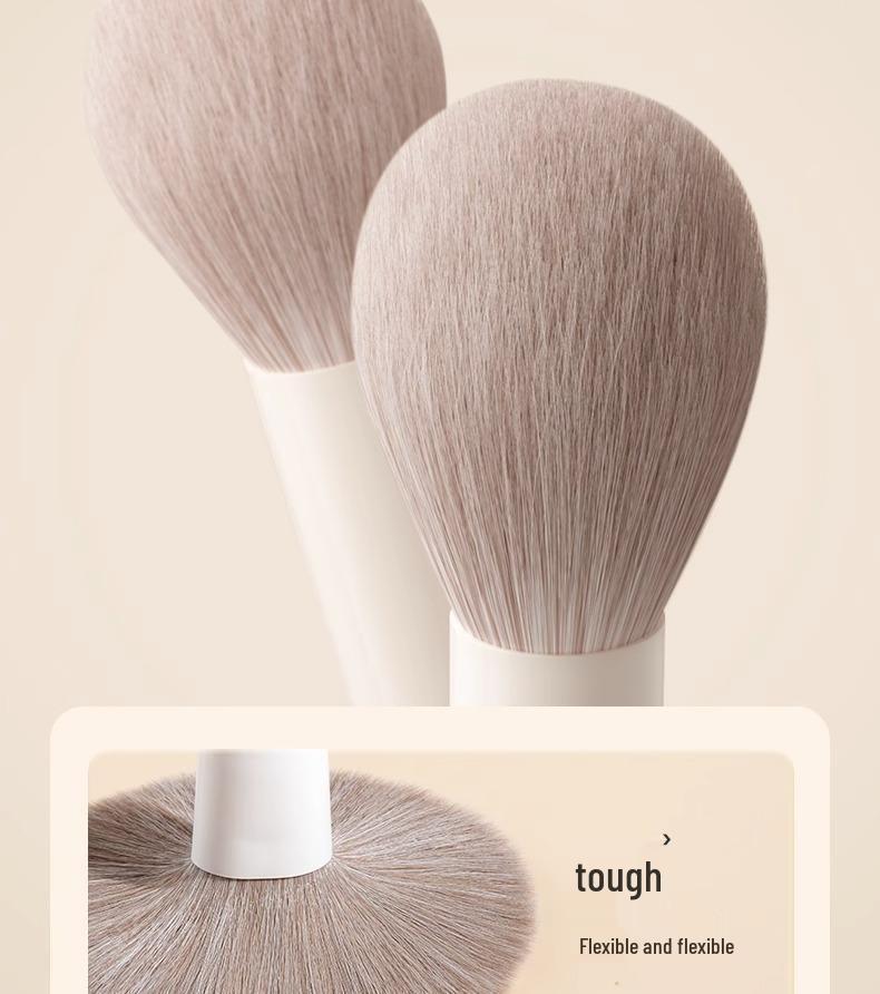22-Piece Milk White Cloud Porcelain Makeup Brush Set
