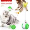 Interactive No-Electric Tumbler Cat Toy with Feather Teaser Stick