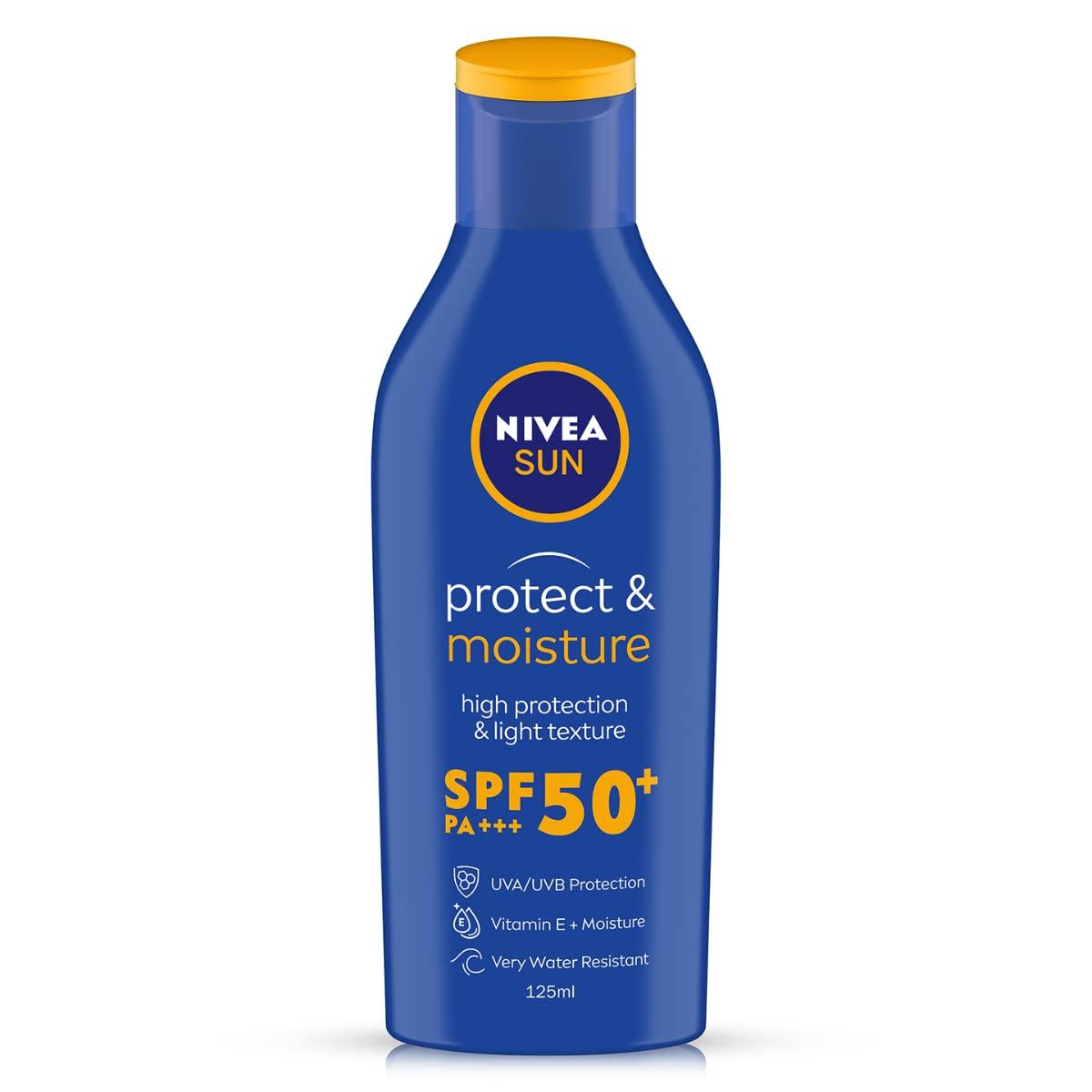 

Солнцезащитный лосьон NIVEA, SPF 50, с защитой от UVA и UVB, водостойкий, 125 мл, (1)