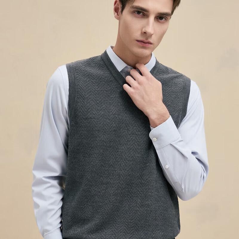 

Erdos EMZ Мужской антистатический жилет-свитер с V-образным вырезом из шерсти и кашемира L 50