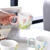 1pc Tulip Flower Ceramic Mug 3D Design Creative Relief Girl Heart Coffee Cup Birthday Mothers Day Gift for Her Afternoon Tea Cup