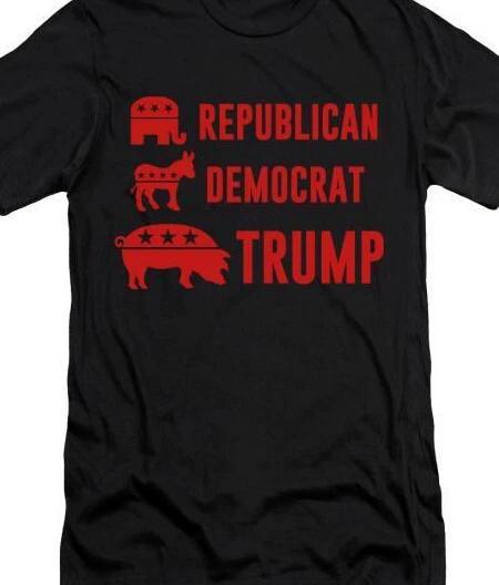 Republican Democrat Anti Trump Funny t shirt tee XS