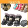 Modische und warme Baumwoll-Schneestiefel für kleine Hunde, entworfen für Herbst und Winter