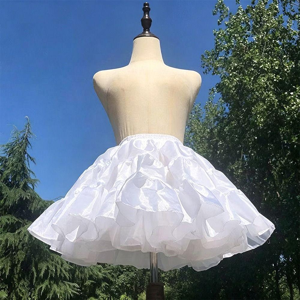 Without Hoop Underskirt Crinoline Lolita Crinoline Skirt Fashion Petticoat  Women Girls