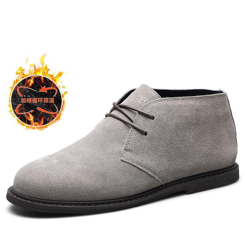 2025 direct supply desert boots men's short boots niche Martin boots men's retro tooling boots anti-suede casual shoes