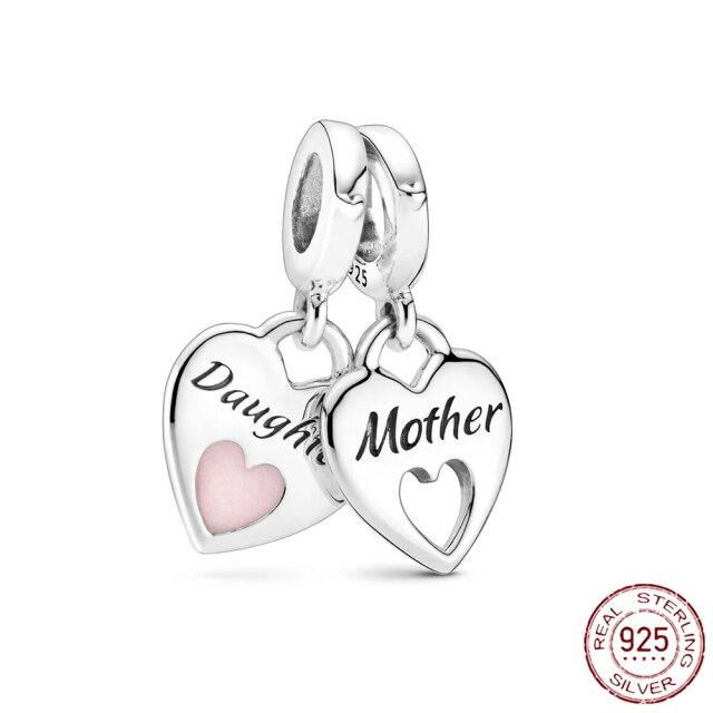 Nouveau 925 En Argent Sterling Rose Fille Garçon Rose Étincelle Entretoise Clip Charme À Perles Original De Mode Bracelet Bijoux À Bricoler Soi-Même Pour Les Femmes